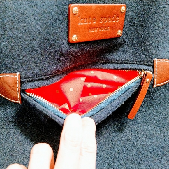 NWT Kate Spade Charlie Wool Shoulder Bag - Picture 3 of 8